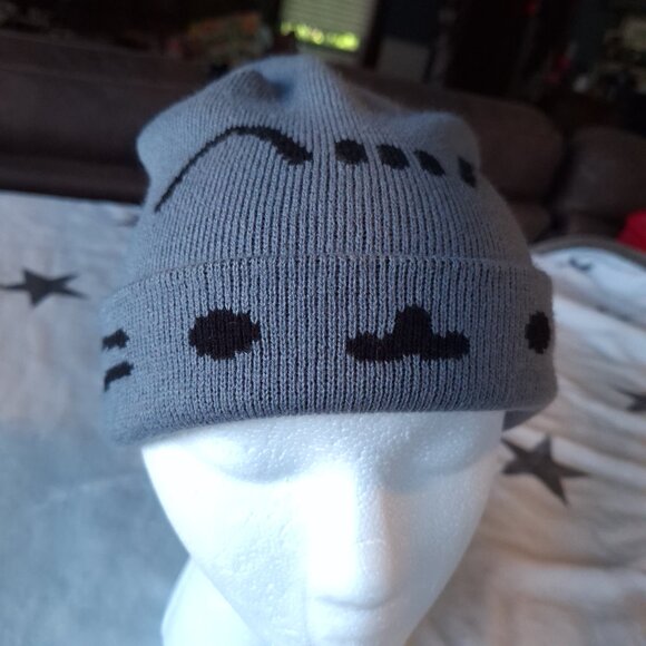 Pusheen Box 2023 Exclusive Cat Cuff‎ Knit Beanie Gray One Size Culturefly Kitty - Picture 7 of 7